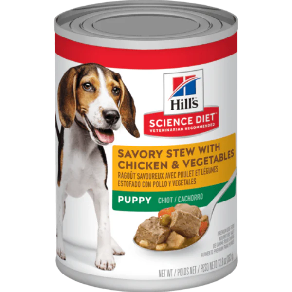 Science Diet Savory Stew with Chicken & Vegetables Canned Puppy Food, 12.8oz
