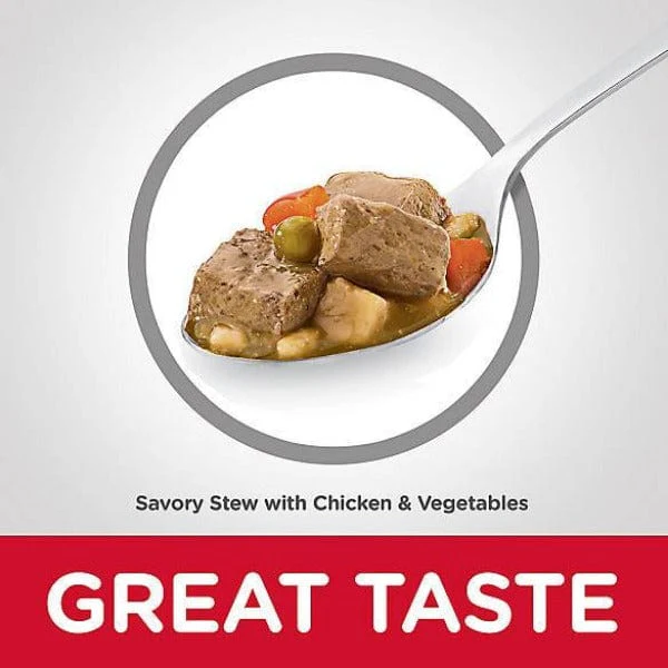 Science Diet Savory Stew with Chicken & Vegetables Canned Puppy Food, 12.8oz - Image 2