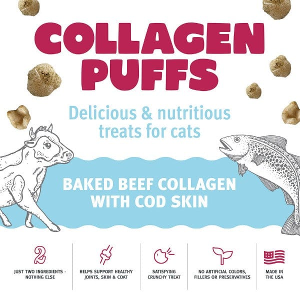 Icelandic+ Beef Collagen Puffs with Cod Skin Treats for Cats (SPECIAL ORDER ITEM) - Image 2