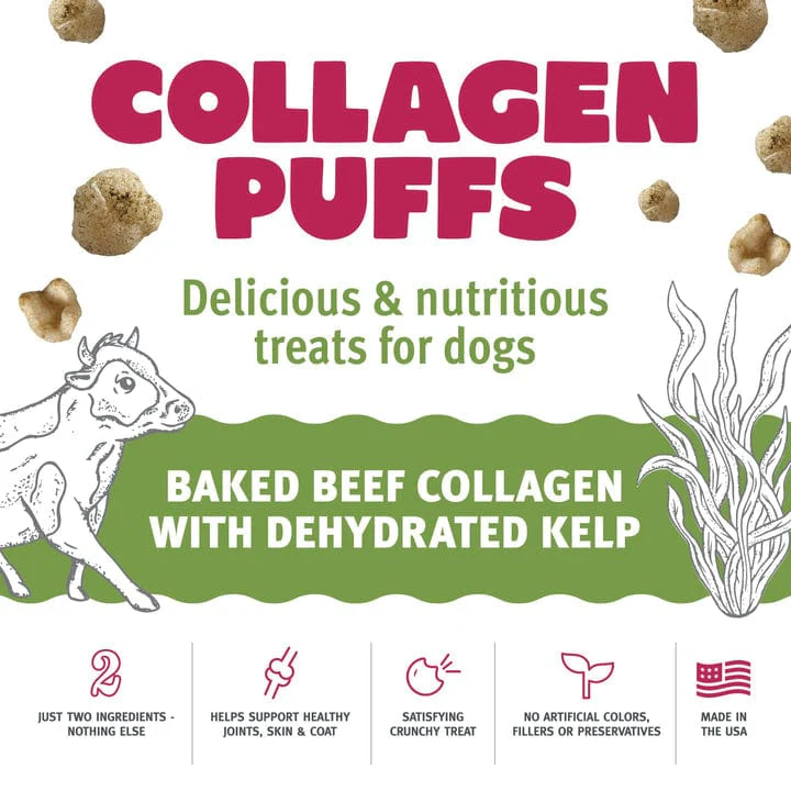 Icelandic+ Beef Collagen Puffs with Kelp Treats for Small Dogs (SPECIAL ORDER ITEM) - Image 2