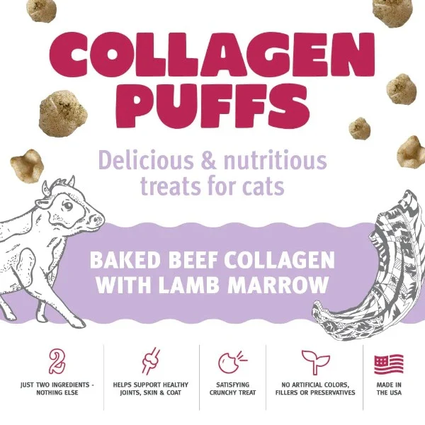 Icelandic+ Beef Collagen Puffs with Marrow Cat Treats (SPECIAL ORDER ITEM) - Image 2