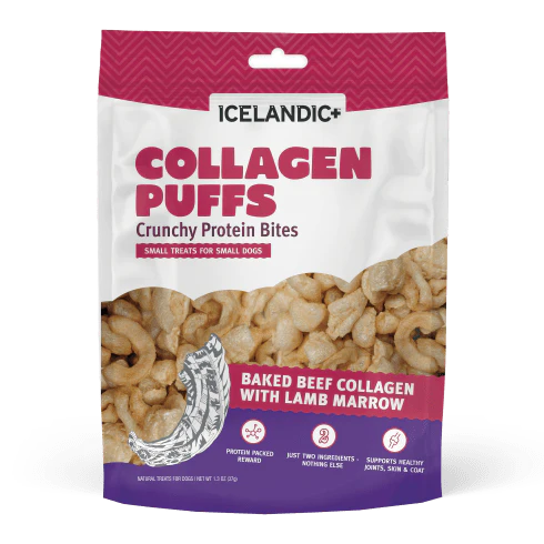 Icelandic+ Beef Collagen Puffs with Marrow Treats for Small Dogs (SPECIAL ORDER ITEM)