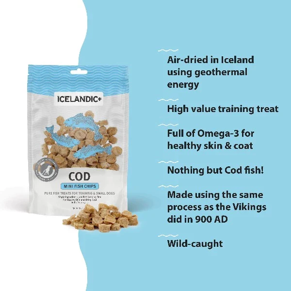 Icelandic+ Cod Chips Mini Fish Chips Dog Treat (SPECIAL ORDER ITEM) - Image 3