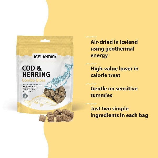 Icelandic+ Cod & Herring Combo Bites Fish Dog Treats (SPECIAL ORDER ITEM) - Image 3