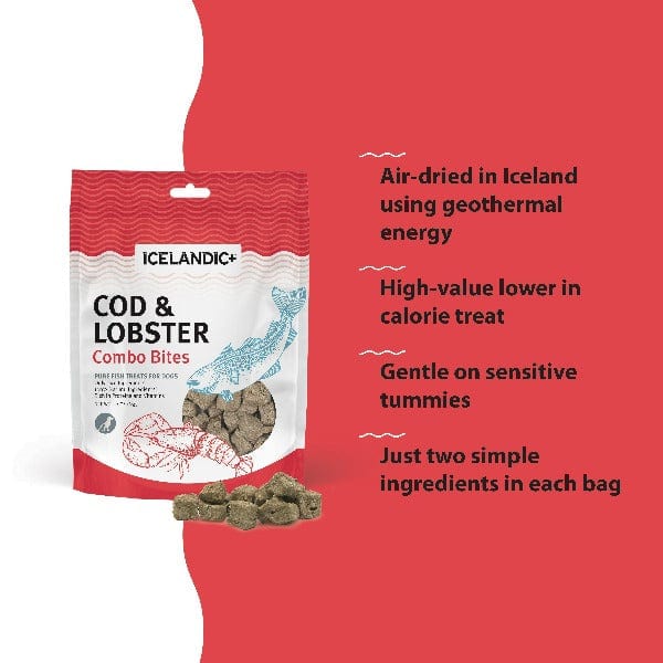 Icelandic+ Cod & Lobster Combo Bites Fish Dog Treats (SPECIAL ORDER ITEM) - Image 4