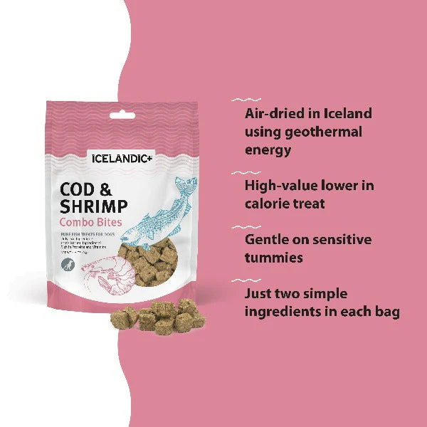 Icelandic+ Cod & Shrimp Combo Bites Fish Dog Treats (SPECIAL ORDER ITEM) - Image 3