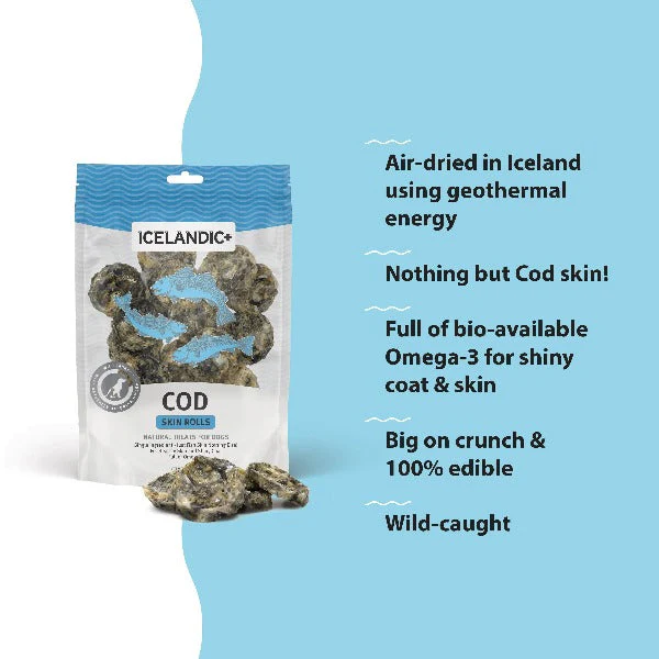 Icelandic+ Cod Skin Rolls Dog Treats (SPECIAL ORDER ITEM) - Image 3