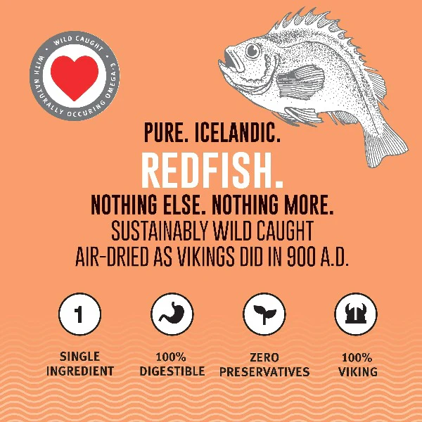 Icelandic+ Redfish Skin Rolls Dog Treats (SPECIAL ORDER ITEM) - Image 2