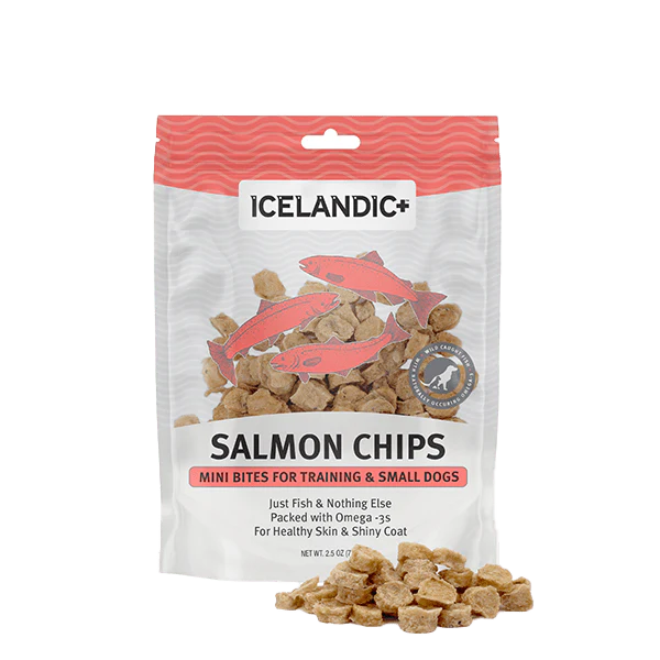 Icelandic+ Salmon Mini Fish Chips Dog Treats (SPECIAL ORDER ITEM)
