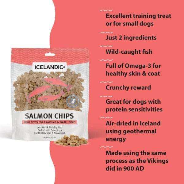 Icelandic+ Salmon Mini Fish Chips Dog Treats (SPECIAL ORDER ITEM) - Image 3