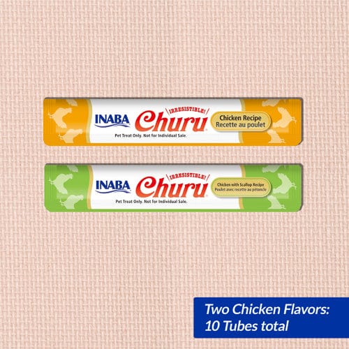 Inaba Churu Chicken Recipe Creamy Purée Cat Treat Variety Pack - Image 2