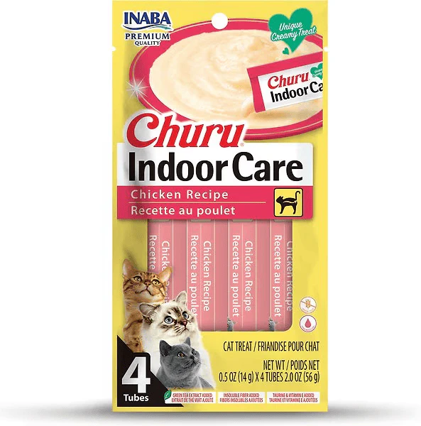 Inaba Churu Indoor Care Chicken Recipe Creamy Purée Cat Treat