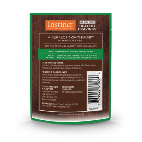 Instinct Healthy Cravings Real Lamb Recipe Dog Food Pouch - Image 6