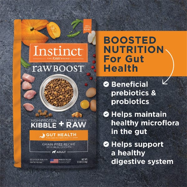 Instinct Raw Boost Real Chicken Gut Health Recipe Dry Dog Food, 3.5lb - Image 3