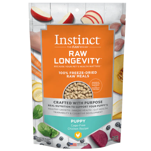 Instinct Raw Longevity Chicken Recipe 100% Freeze Dried Puppy Food - Image 4