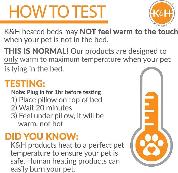 K&H Amazin' Thermo-Kitty Pad Heated Cat Bed - Image 3