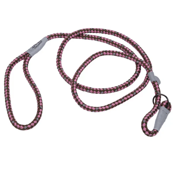 K9 Explorer Reflective Braided Rope Slip Dog Leash - Image 2