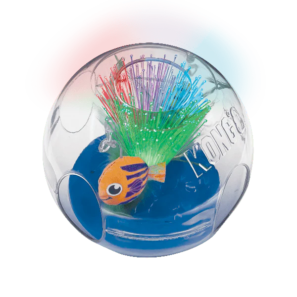 KONG Bat-A-Bout Glow Aquarium Cat Toy - Image 2