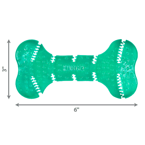 KONG Squeezz Dental Bone Dog Toy - Image 4