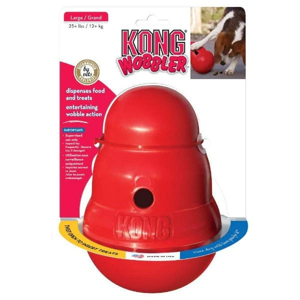 KONG Wobbler Treat Dispensing Dog Toy - Image 3