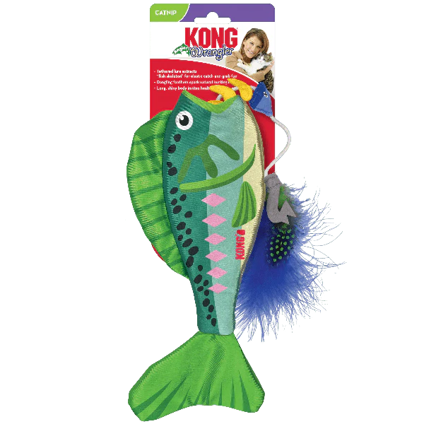 KONG Wrangler Angler Fish Cat Toy