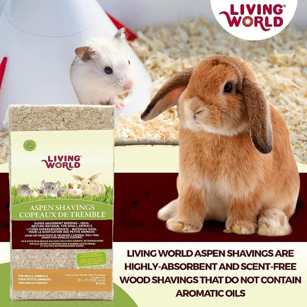 Living World Aspen Shavings for Small Animals - Image 2