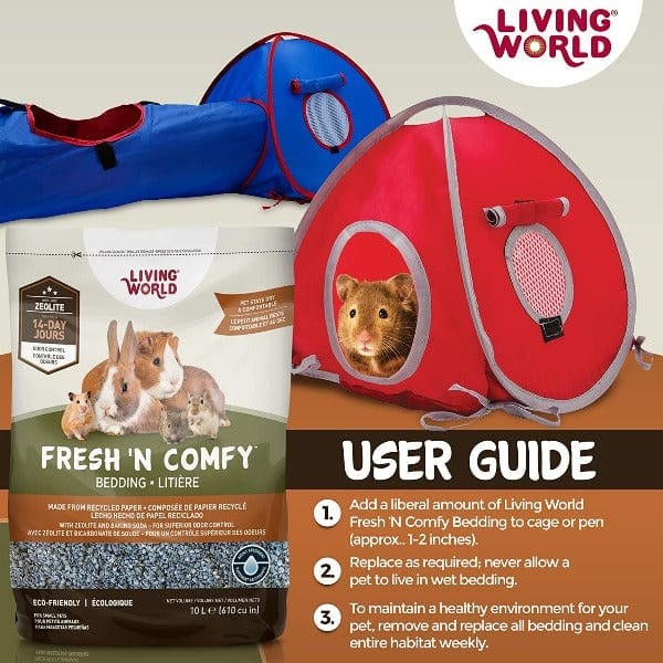 Living World Fresh 'N Comfy Bedding for Small Animals; Blue - Image 5