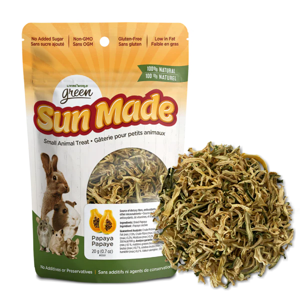 Living World Green Sun Made Dried Papaya Treat*