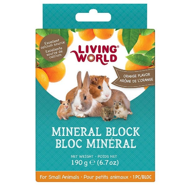 Living World Orange Flavour Mineral Block for Small Animals - Image 3