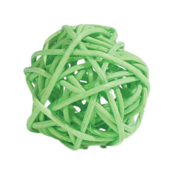 M-PETS Box of Wonders Rattan Ball Cat Toy - Image 2