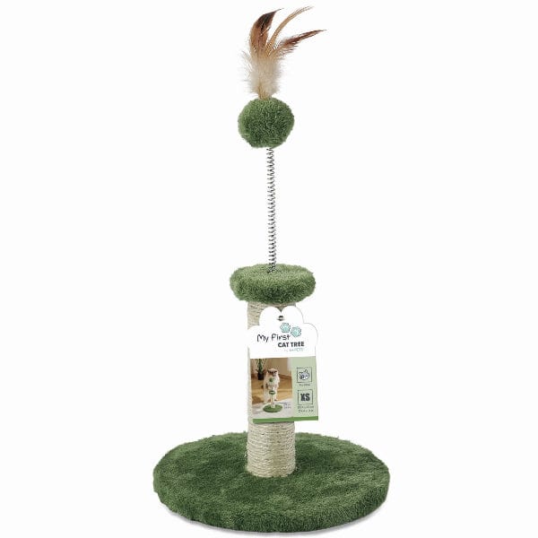 M-PETS My First Cat Tree Feather Green