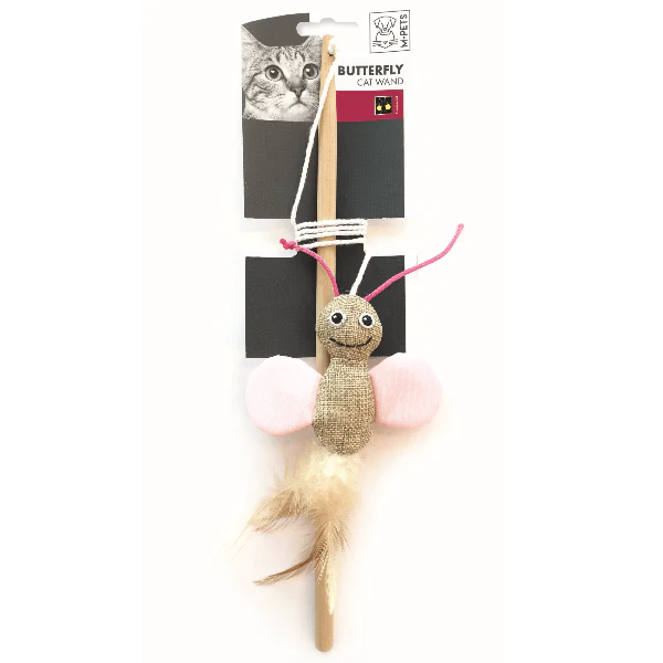 M-PETS Play Butterfly Cat Wand