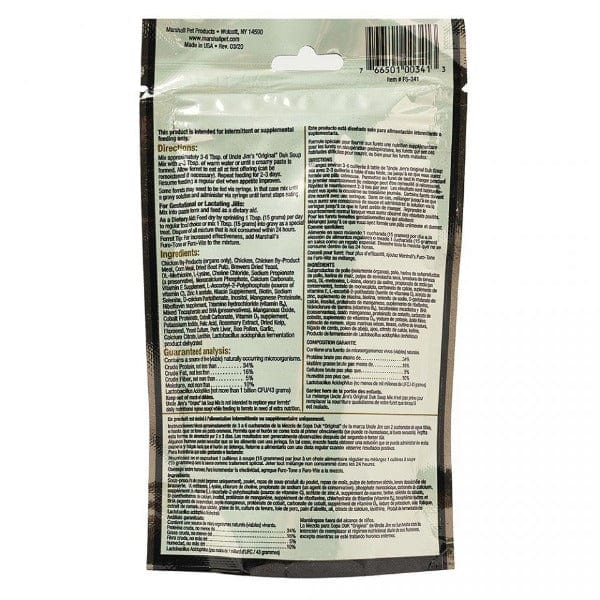 Marshall Uncle Jim's "Original" Duk Soup Mix For Ferrets - Image 2