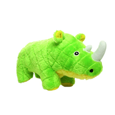 Tuffy Mighty Safari Rhinoceros Green Dog Toy - Image 2