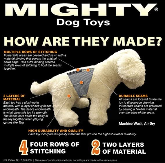 Tuffy Mighty Safari Warthog Pink Dog Toy - Image 3