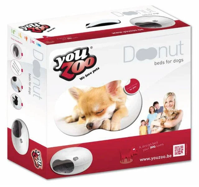 Moderna Donut Cat Cave, Plastic Bed for Cats & Small Dogs - Image 6