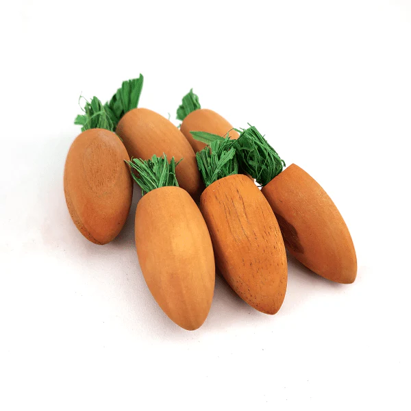 Moss Hollow Wooden Play Carrots 6-Pack - Image 2