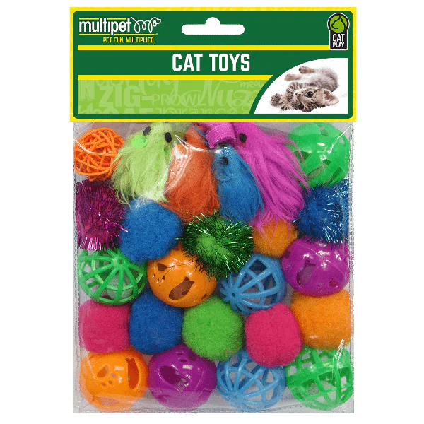 Multipet Value Pack Cat Toys 24 Piece