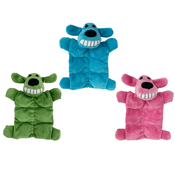 Multipet Mini Loofa Dog Squeaker Mat Assorted Dog Toy