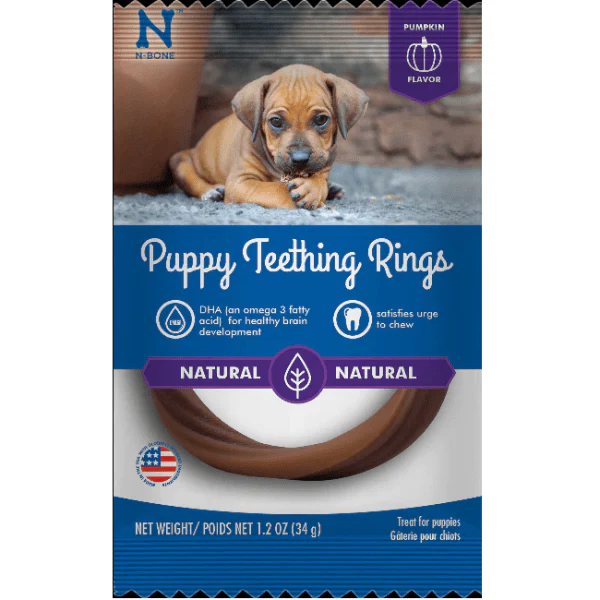 N-Bone Puppy Teething Rings; Pumpkin Flavour - Image 6
