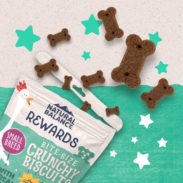 Natural Balance Crunchy Biscuits With Real Chicken Small Breed Recipe, 8oz - Image 5