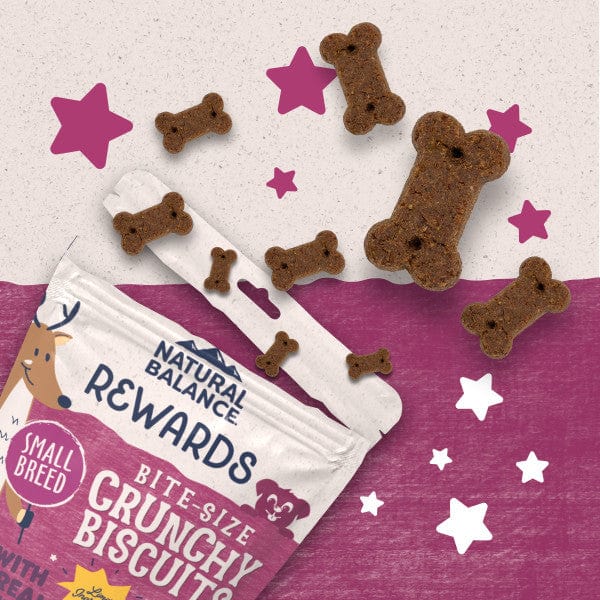 Natural Balance Crunchy Biscuits With Real Venison Small Breed Recipe, 8oz - Image 5