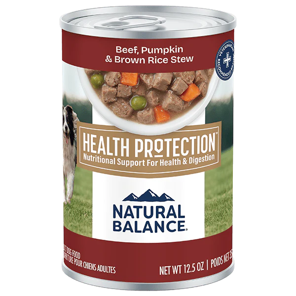 Natural Balance Health Protection Beef & Pumpkin Stew Recipe Canned Dog Food