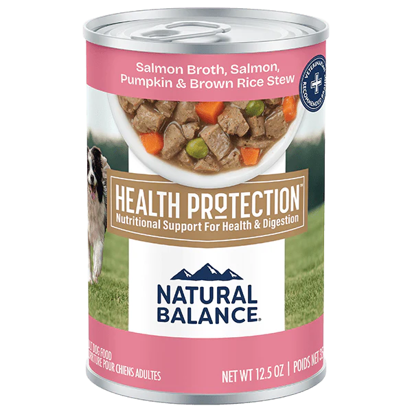 Natural Balance Health Protection Salmon & Pumpkin Stew Recipe Canned Dog Food