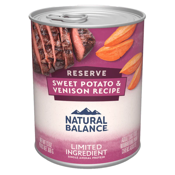 Natural Balance Reserve Limited Ingredient Sweet Potato & Venison Recipe Canned Dog Food