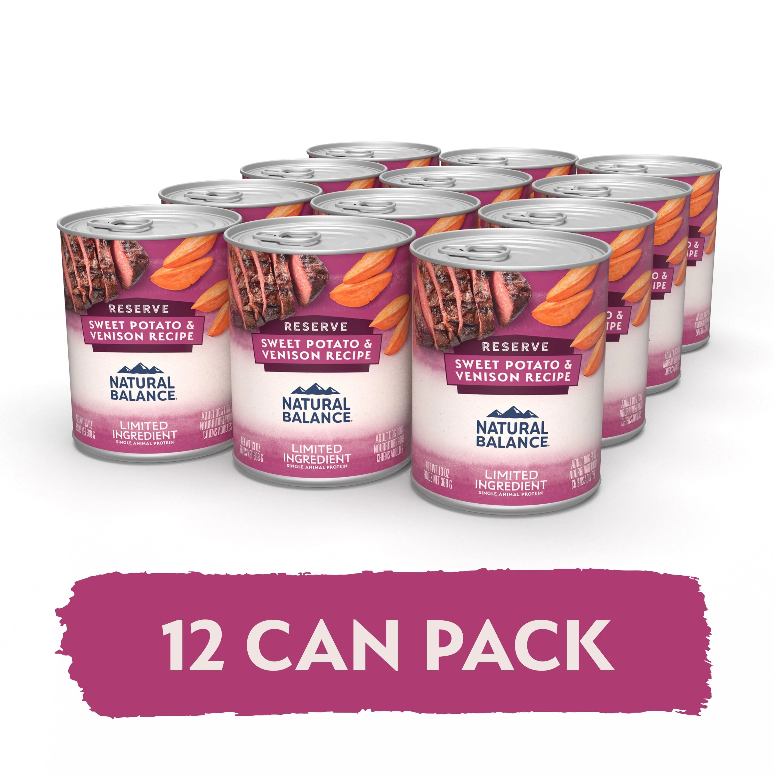 Natural Balance Reserve Limited Ingredient Sweet Potato & Venison Recipe Canned Dog Food - Image 10