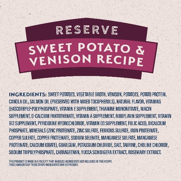 Natural Balance Reserve Limited Ingredient Sweet Potato & Venison Recipe Canned Dog Food - Image 4