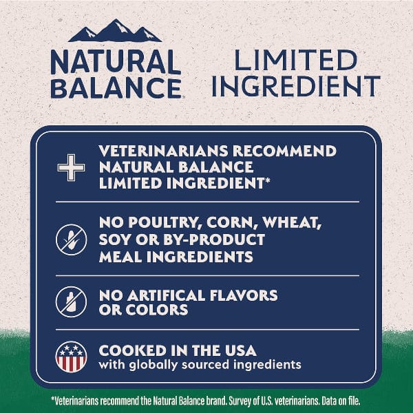 Natural Balance Limited Ingredient Lamb & Brown Rice Large Breed Recipe Dry Dog Food, 26lb - Image 5