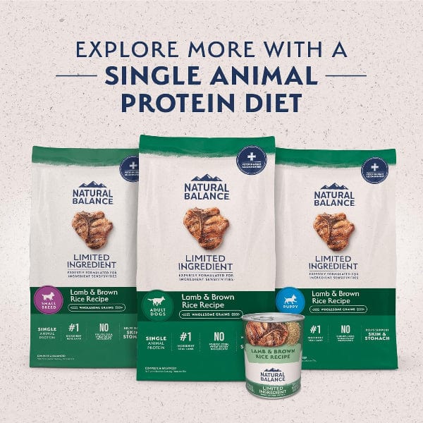 Natural Balance Limited Ingredient Lamb & Brown Rice Large Breed Recipe Dry Dog Food, 26lb - Image 9