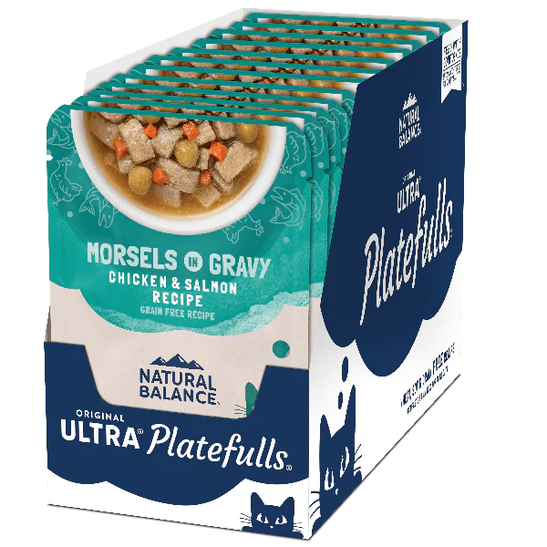 Natural Balance Platefulls Chicken & Salmon Recipe Morsels in Gravy Food Pouch - Image 8